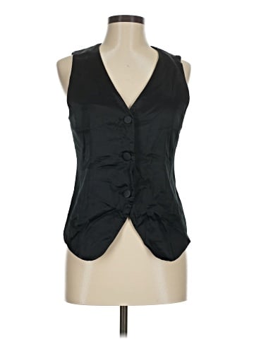 Madewell Button-Front Vest Top in Satin (view 1)