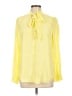 Talbots 100% Viscose Yellow Long Sleeve Blouse Size L - photo 1