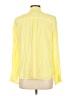 Talbots 100% Viscose Yellow Long Sleeve Blouse Size L - photo 2