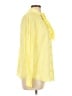Talbots 100% Viscose Yellow Long Sleeve Blouse Size L - photo 4
