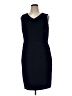 Talbots Solid Blue Cocktail Dress Size 16 - photo 1