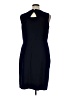 Talbots Solid Blue Cocktail Dress Size 16 - photo 2