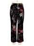 Susan Graver Print Black Casual Pants Size XL (petite) - photo 2