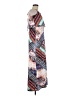 Bailey Blue Print Red Ivory Casual Dress Size M - photo 4