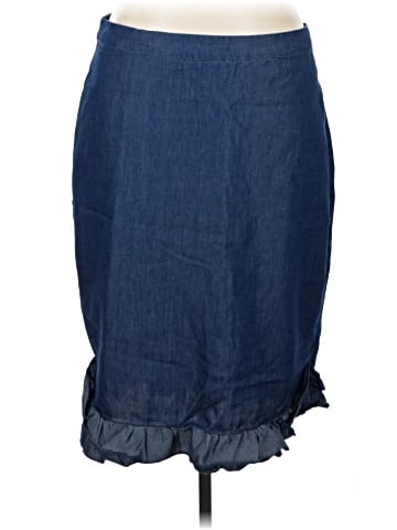 Ashley Stewart Denim Skirt (view 1)