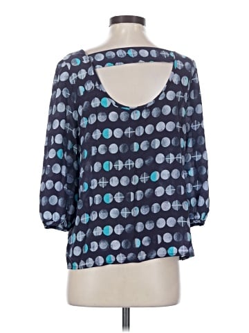 HD in Paris 3/4 Sleeve Silk Top (view 2)