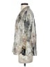 Eileen Fisher 100% Silk Print Gray Long Sleeve Silk Top Size XS - photo 5