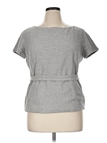 Lafayette 148 New York Short Sleeve Top (view 1)