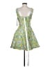 Elliatt 100% Polyester Floral Green Cocktail Dress Size S - photo 2