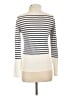 J.Crew 100% Cotton Stripes Ivory Turtleneck Sweater Size L - photo 2