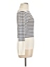 J.Crew 100% Cotton Stripes Ivory Turtleneck Sweater Size L - photo 4