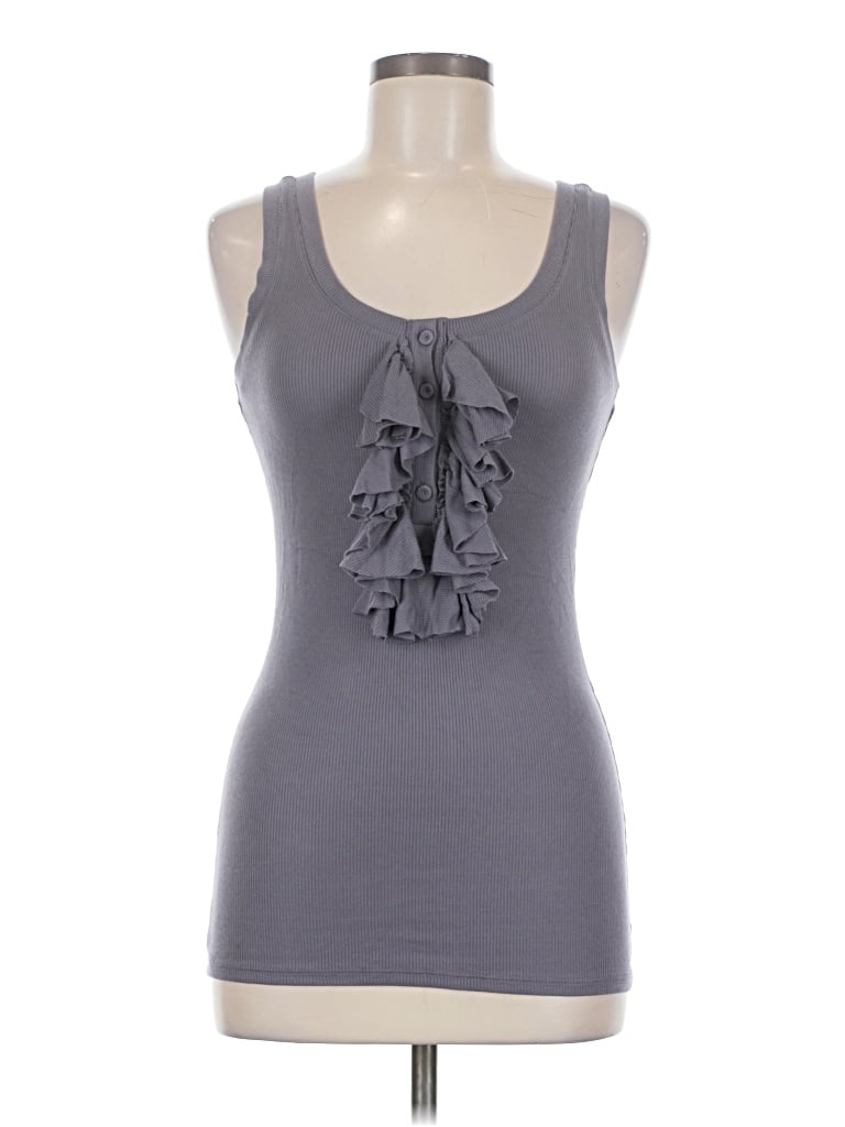 Pre-owned Moda International Sleeveless Top Gray Halter Neckline Tops