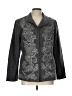 Chico's Paisley Gray Wool Blazer Size Lg (2) - photo 1