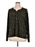 Lucky Brand Animal Print Green Cardigan Size XL - photo 1