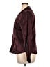 Fred David Metallic Burgundy Long Sleeve Blouse Size XL - photo 5