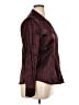 Fred David Metallic Burgundy Long Sleeve Blouse Size XL - photo 4