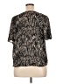 Apt. 9 100% Polyester Black Short Sleeve Blouse Size XL Petite - photo 2