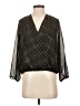Thalia Sodi 100% Polyester Black 3/4 Sleeve Blouse Size S - photo 1