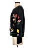 Aqua 100% Acrylic Floral Black Pullover Sweater Size XS - photo 5