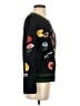 Aqua 100% Acrylic Floral Black Pullover Sweater Size XS - photo 4