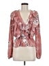 WAYF 100% Polyester Pink Long Sleeve Blouse Size M - photo 1