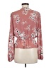 WAYF 100% Polyester Pink Long Sleeve Blouse Size M - photo 2