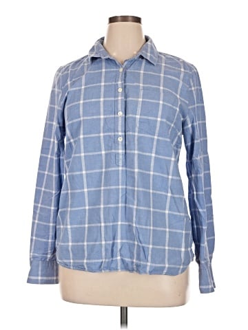 J.Crew Factory Store Long Sleeve Button-Down Shirt (view 1)