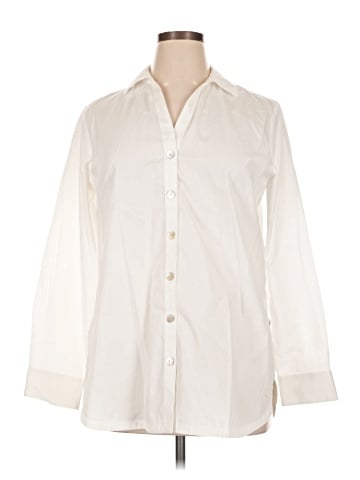 Foxcroft Long Sleeve Button-Down Shirt (view 1)