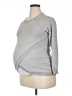 Seraphine Gray Long Sleeve Top Size 16 - photo 1