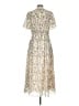 Max Studio Floral Ivory Casual Dress Size L - photo 2