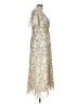 Max Studio Floral Ivory Casual Dress Size L - photo 4
