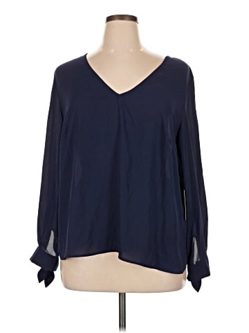 ELOQUII Long Sleeve Blouse (view 1)