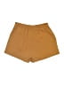Shinestar 100% Polyester Solid Tan Shorts Size M - photo 2