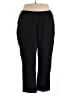 Catherines Solid Black Casual Pants Size 3X - photo 1