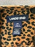 Lands' End Animal Print Brown Long Sleeve Blouse Size M - photo 7