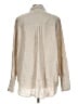 Cos 100% Linen Metallic Ivory Long Sleeve Button-Down Shirt Size 12 - photo 2