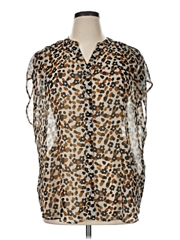 LOGO by Lori Goldstein Sleeveless Blouse (view 1)