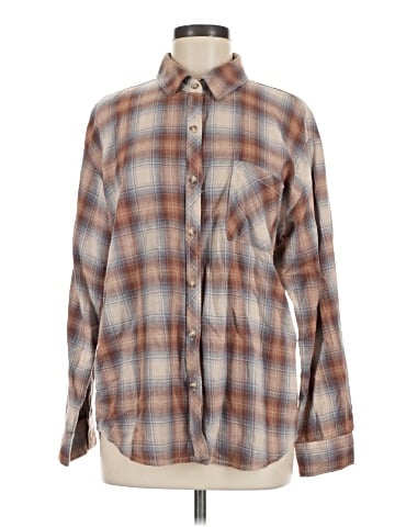 Be Cool Long Sleeve Button-Down Shirt (view 1)