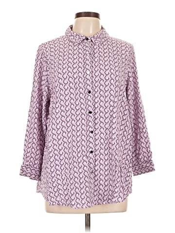 Splash 3/4 Sleeve Button-Down Shirt (view 1)