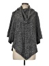 Assorted Brands 100% Acrylic Gray Poncho Size M - photo 1