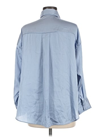 Zara 3/4 Sleeve Button-Down Shirt (view 2)