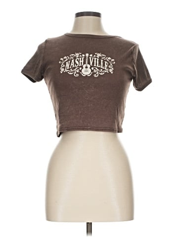 Charlotte Russe Short Sleeve T-Shirt (view 1)