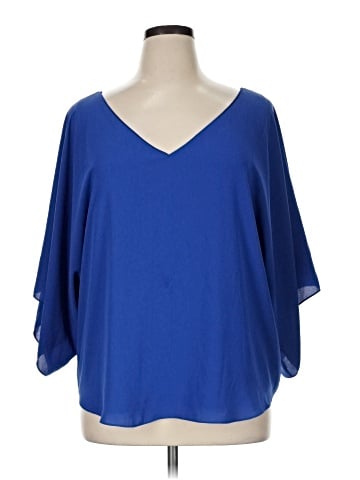 White House Black Market 3/4 Sleeve Blouse (view 1)