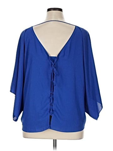 White House Black Market 3/4 Sleeve Blouse (view 2)