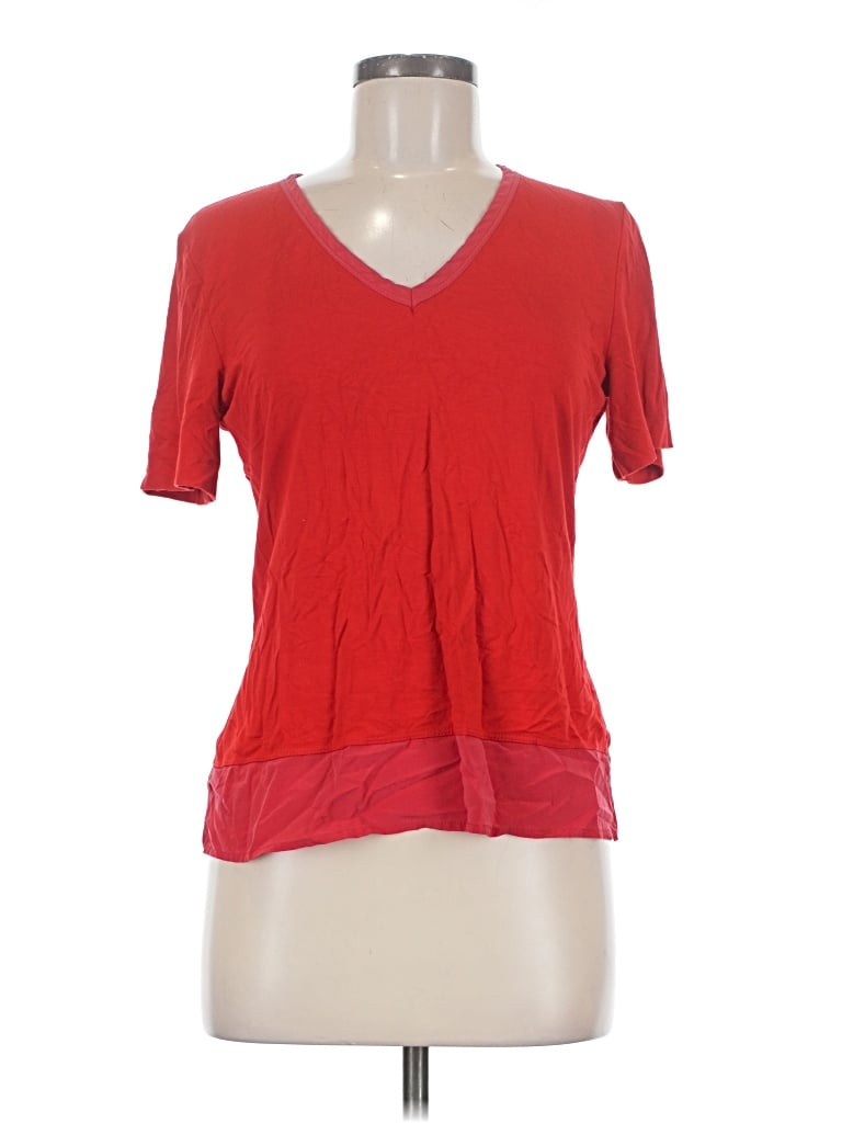 Pre-owned St John Short Sleeve T-shirt In Red