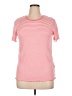 Lularoe Stripes Pink Short Sleeve T-Shirt Size XL - photo 1