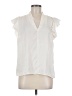 Nine West 100% Polyester Ivory Sleeveless Blouse Size M - photo 1