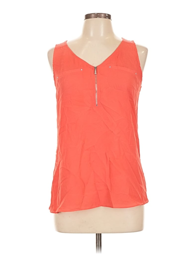Pre-owned Fortune + Ivy Sleeveless T-shirt In Orange