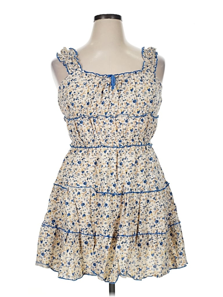 Pre-owned Japna Casual Dress In Blue