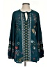 Johnny Was Teal Long Sleeve Blouse Size S - photo 1